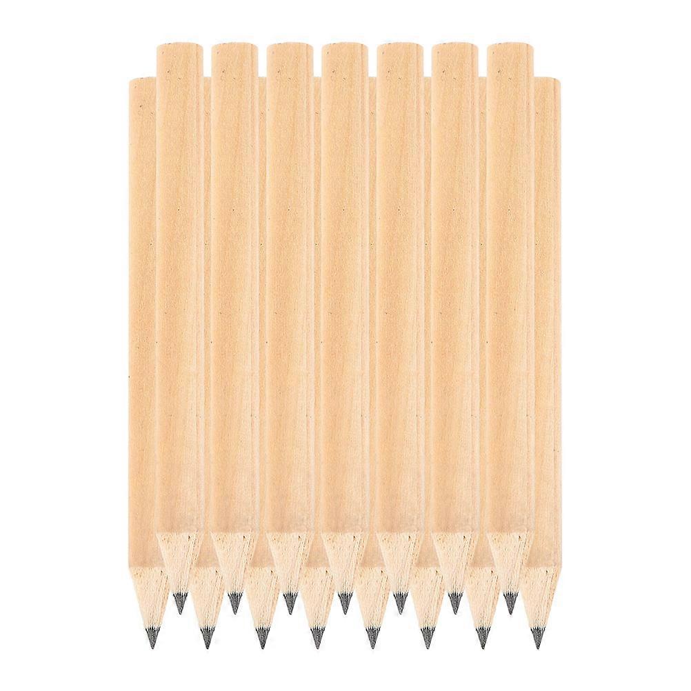Small Short Pencils Pre-Sharpened Portable Wood for Golfing Tools Parties Office Use Light Yellow 8.60X0.70X0.70cm 100Pcs
