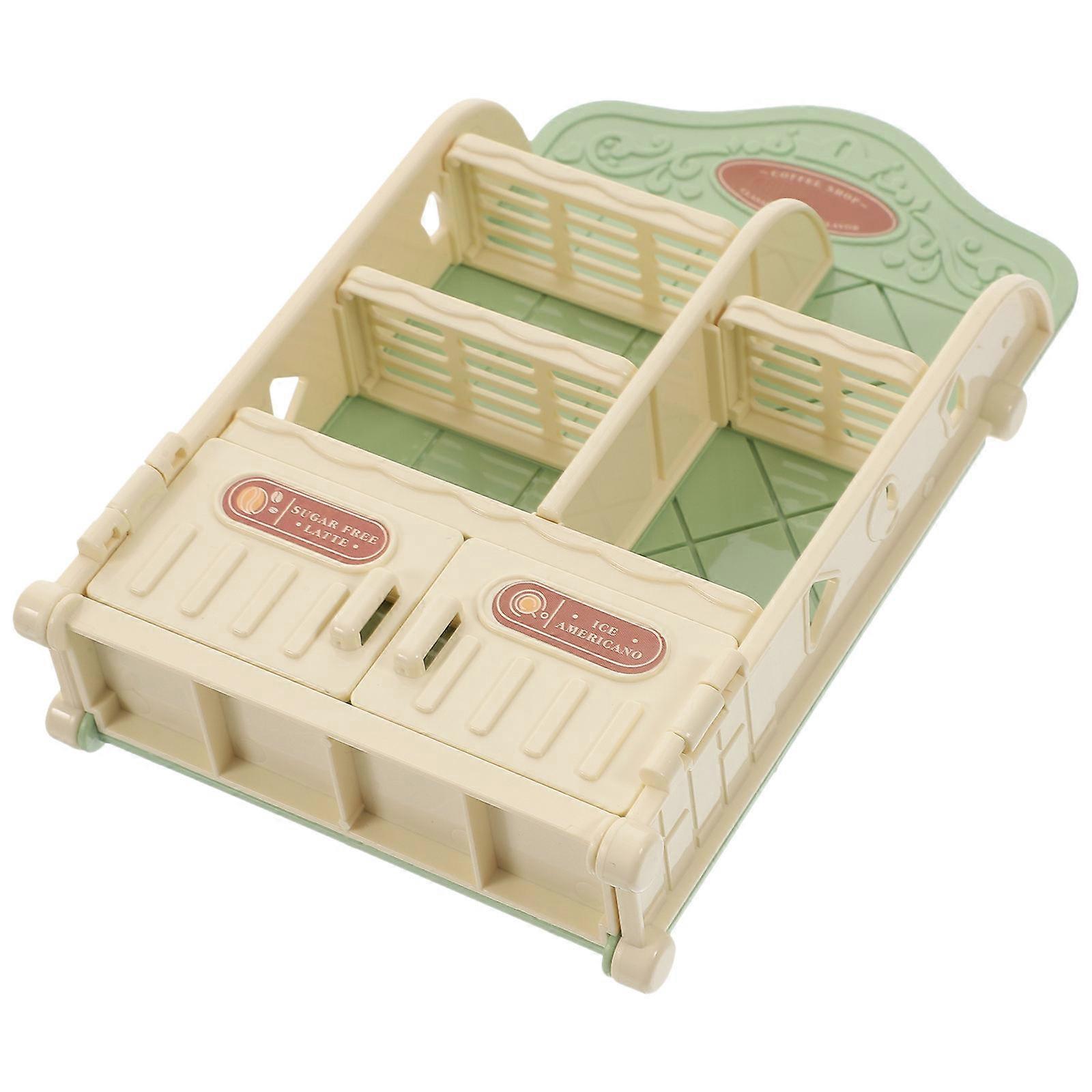 Small Dollhouse Furniture Miniature Storage Shelf Model Birthday Parties Collectors 1Set