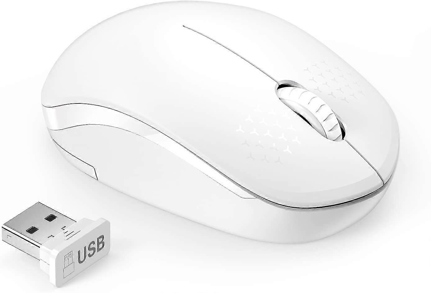 Wireless Mouse, Silent Mouse With Usb Receiver, Portable Computer Mouse For Pc, Tablet, Laptop With