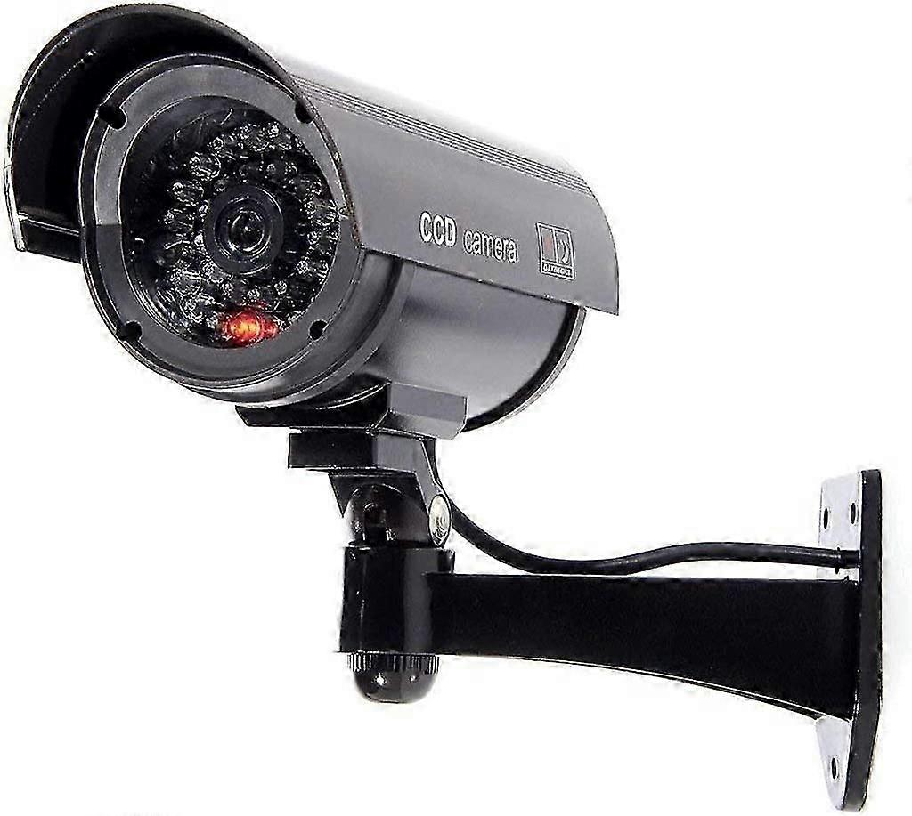 Realistic Dummy CCTV Camera with Blinking LED - Outdoor/Indoor Security Deterrent