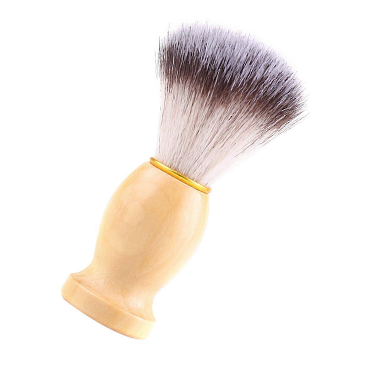 1 Piece Wooden Handle Shaving Brush for Beard Care – Soft Bristles, Ergonomic Design, Male Grooming Tool