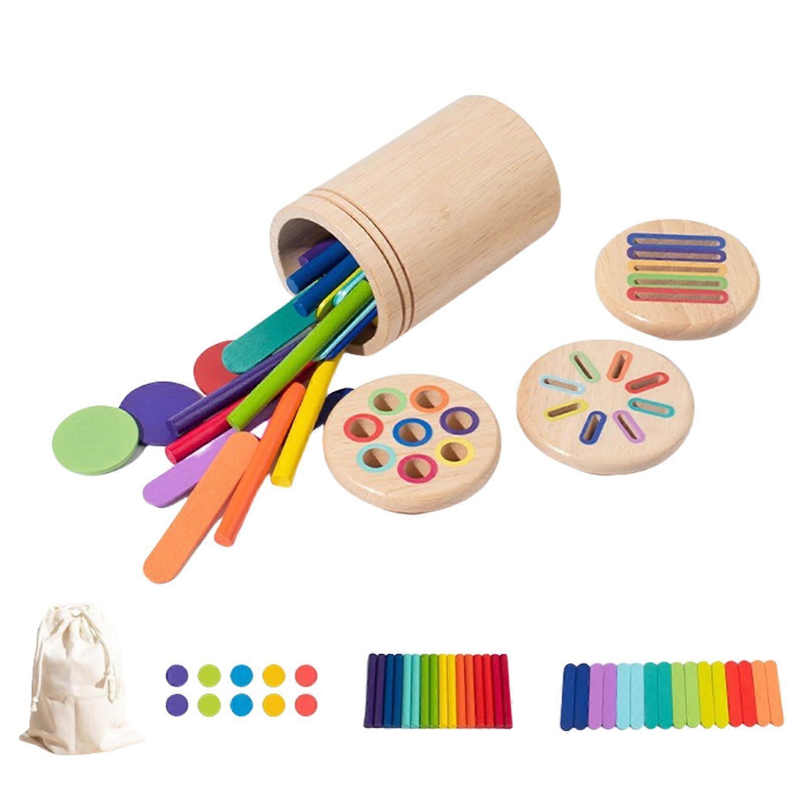 Educational Toy for Color Recognition for Preschool Sensory Development Activity Set Fine Motor Skill Training Learning Toy