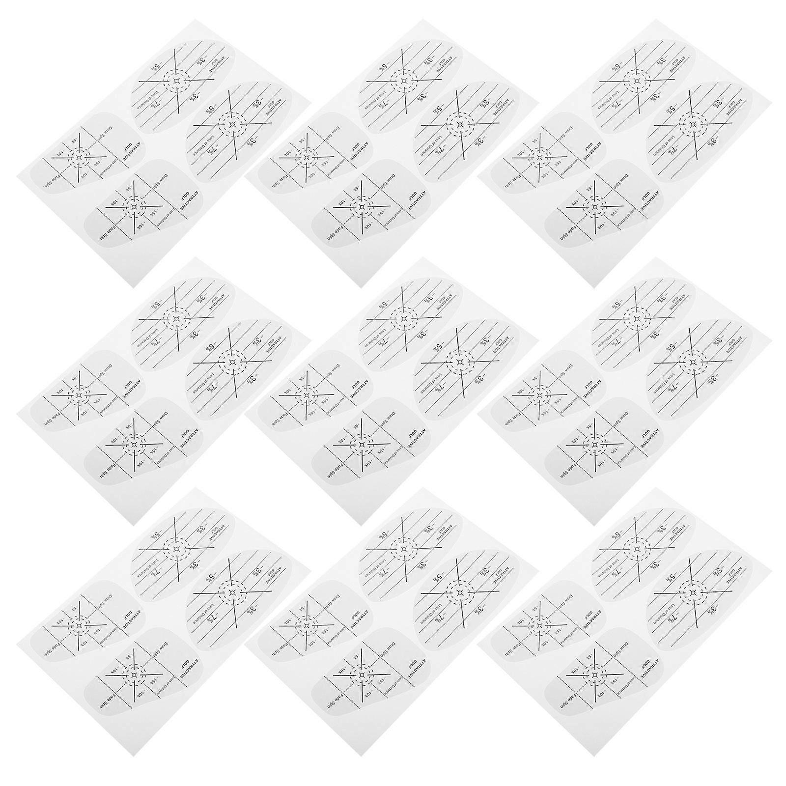 Golf Training Aid Stickers for Club Identification 10 Sheets Paper
