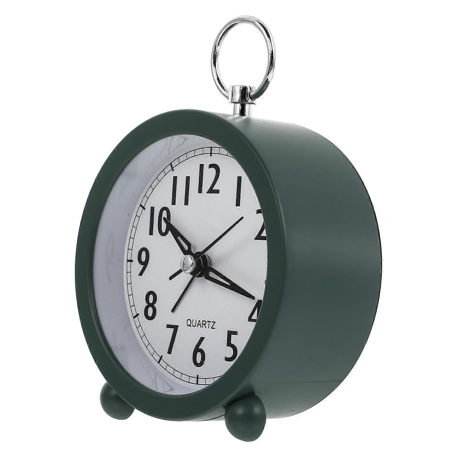 Adorable Green Plastic Alarm Clock for Home Use with Elegant Design and Craftsmanship 4.5 Inches