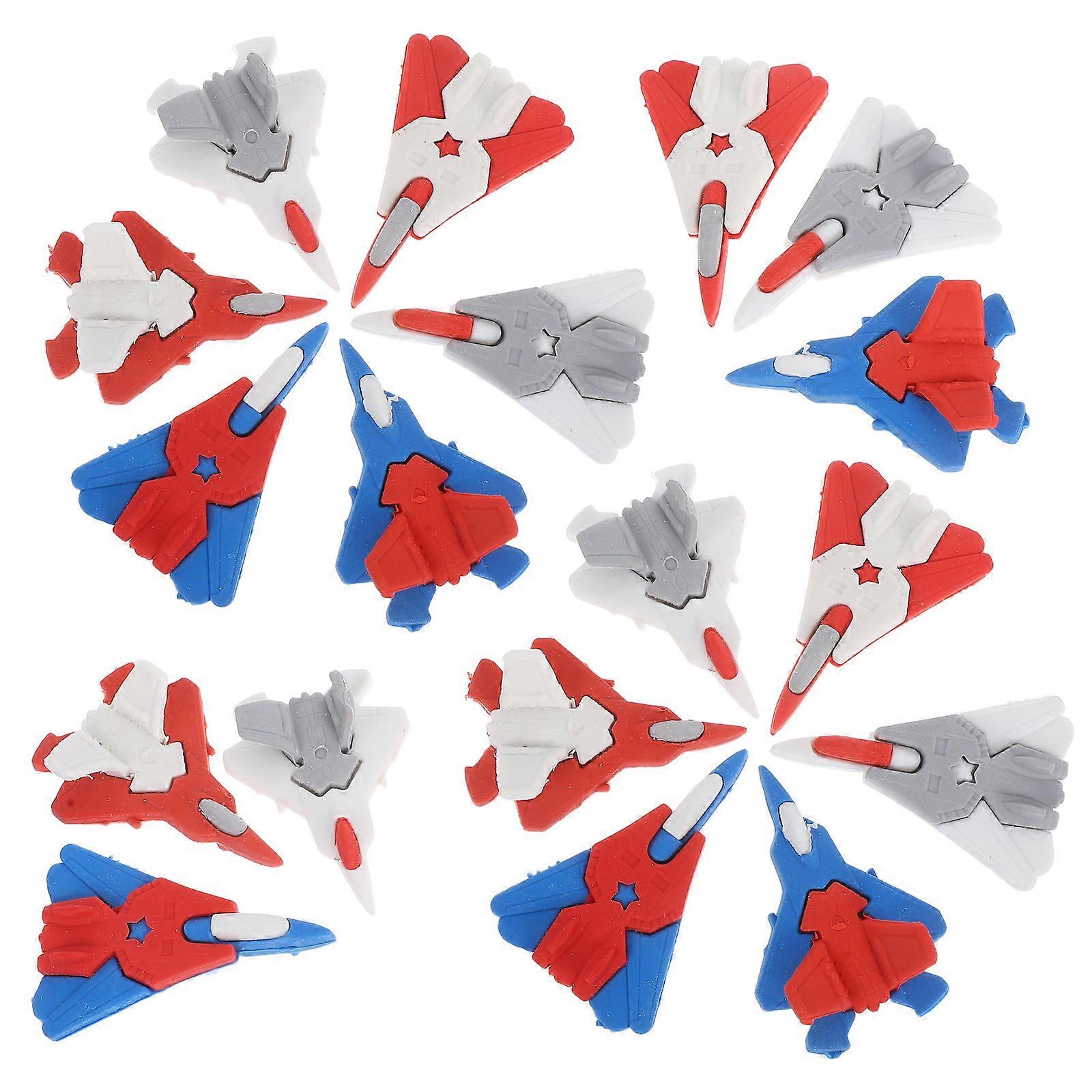 Assorted Color Helicopter Shape Erasers for Kids TPR Material Ideal for Students 18 Pieces
