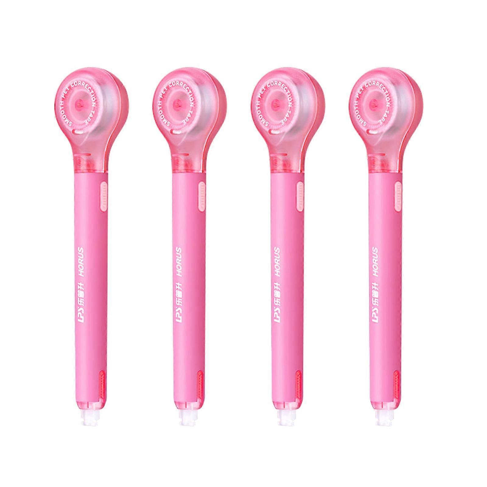 Correction tape pen, 6 m x 5 mm, pocket correction tape for notes, marking, crafting, diary, 4 pieces.