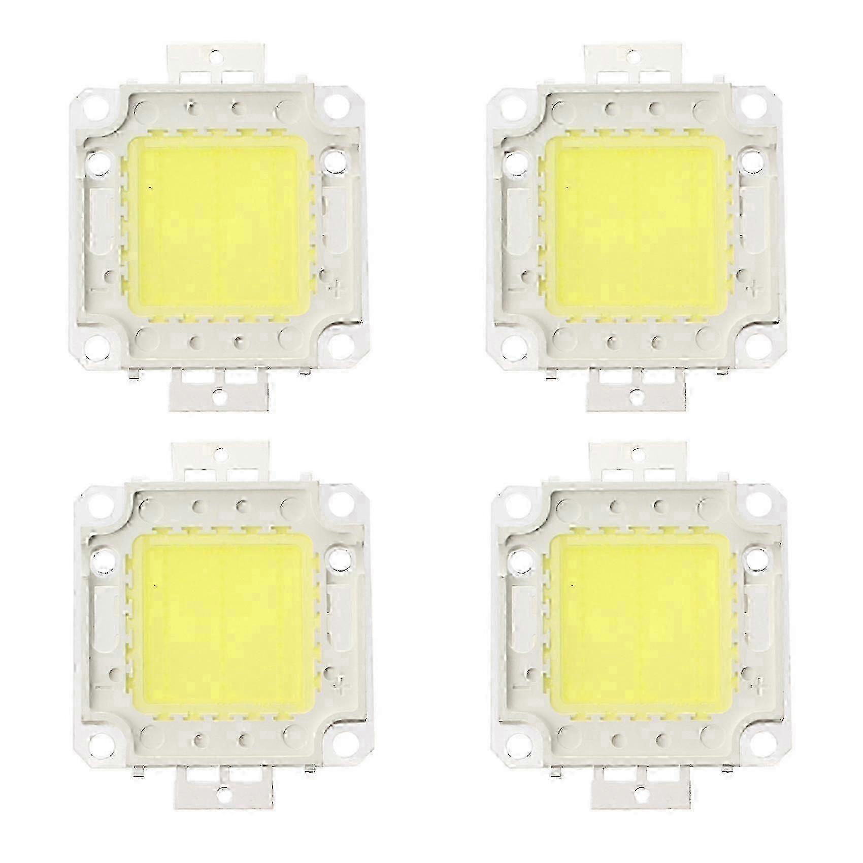4X Lâmpada LED de Alta Potência 30W - Lâmpada DIY Branca com 2200 Lumens de Brilho & 6500K de Temperatura de Cor de Luz do Dia
