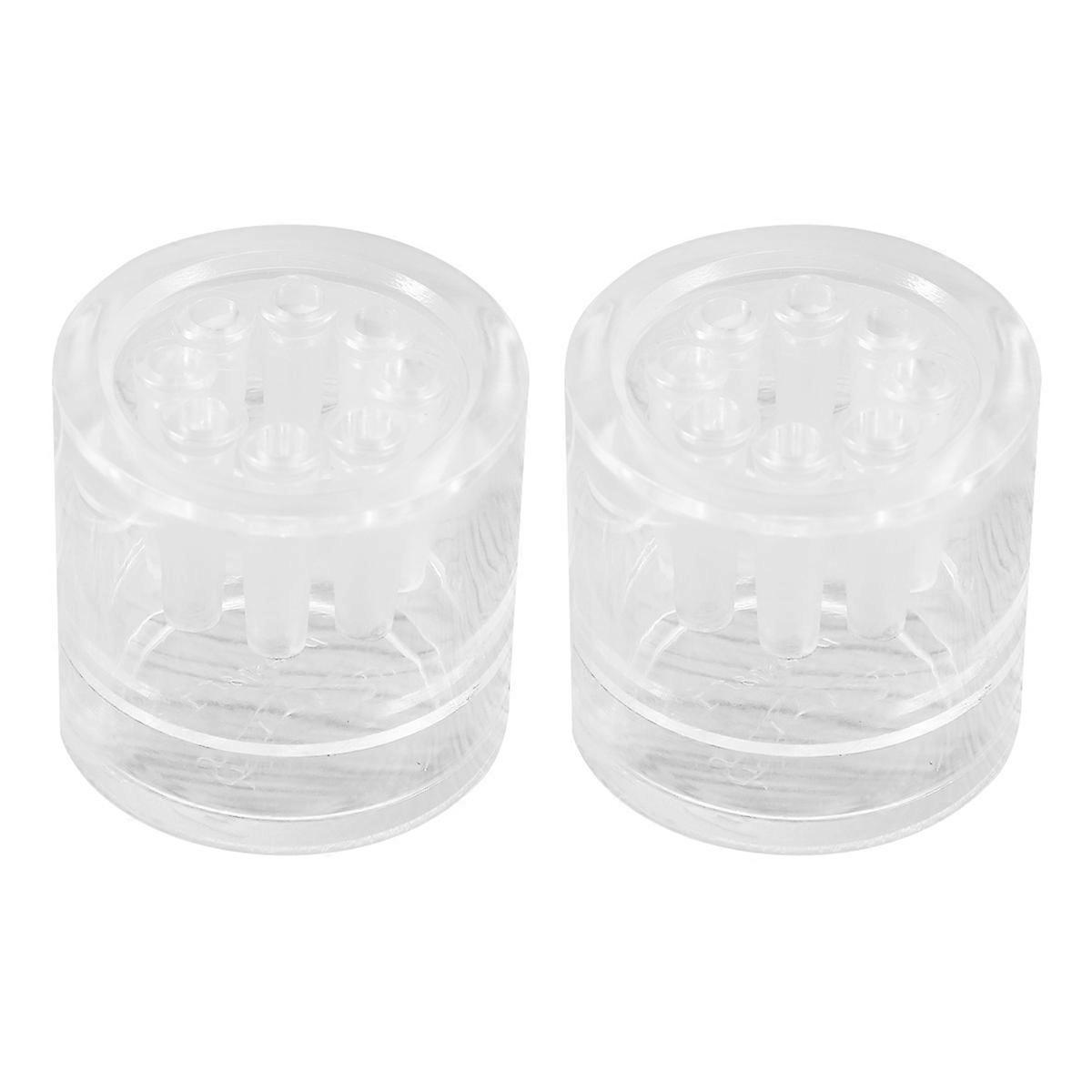 Aquarium Cleaning Tools Snail Cleaner Planarian Trap Fish Tank Accessory Leach Trap Plastic Worm Box 8 Holes Transparent Acrylic 2Set