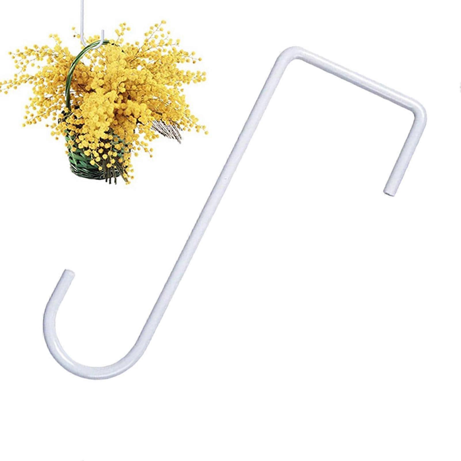 fence hooks for climbing plants Large 8 inches white