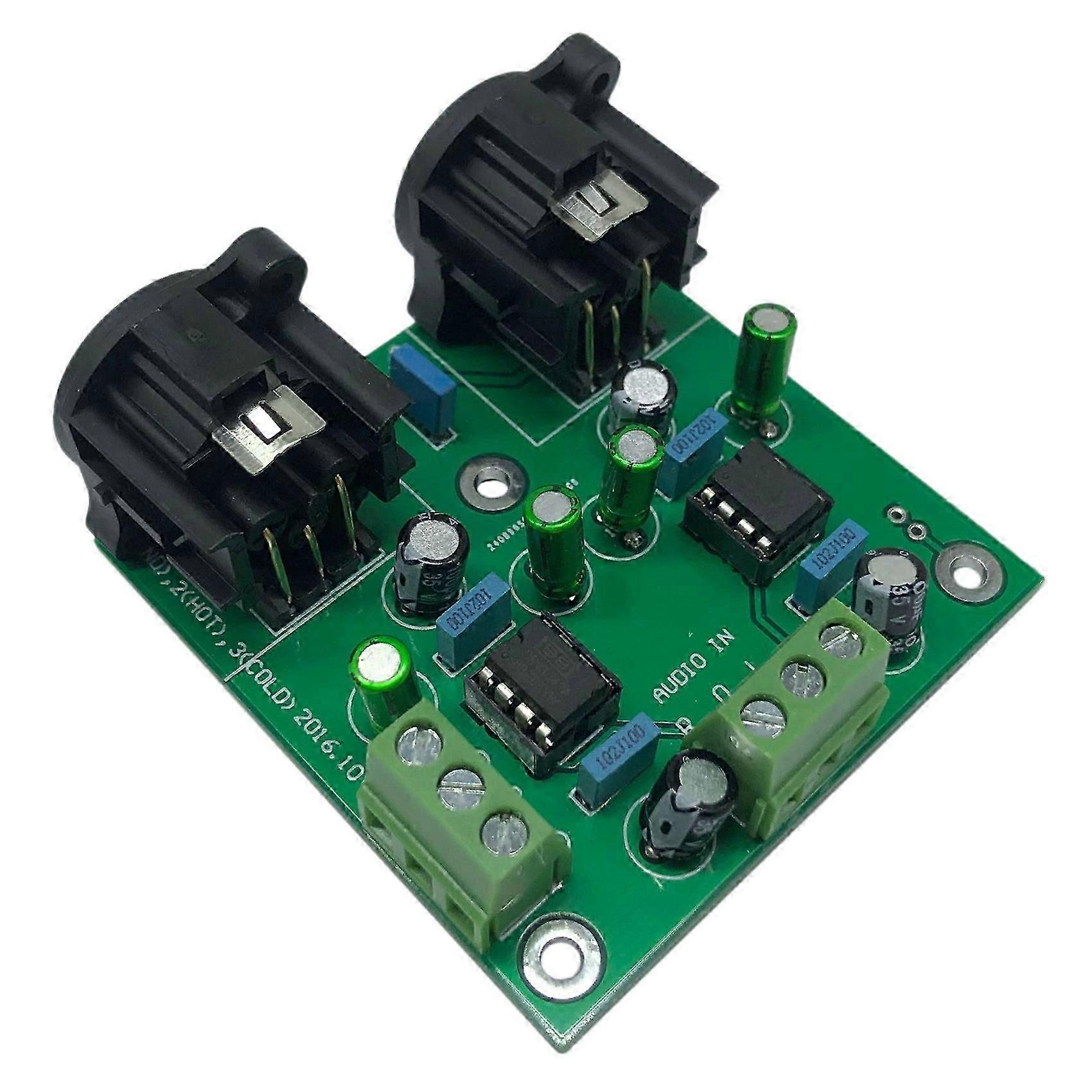 Amplifier Dual Channel,DRV134PA Dual Channel Single-Ended Conversion Balance Board for Front-End Out