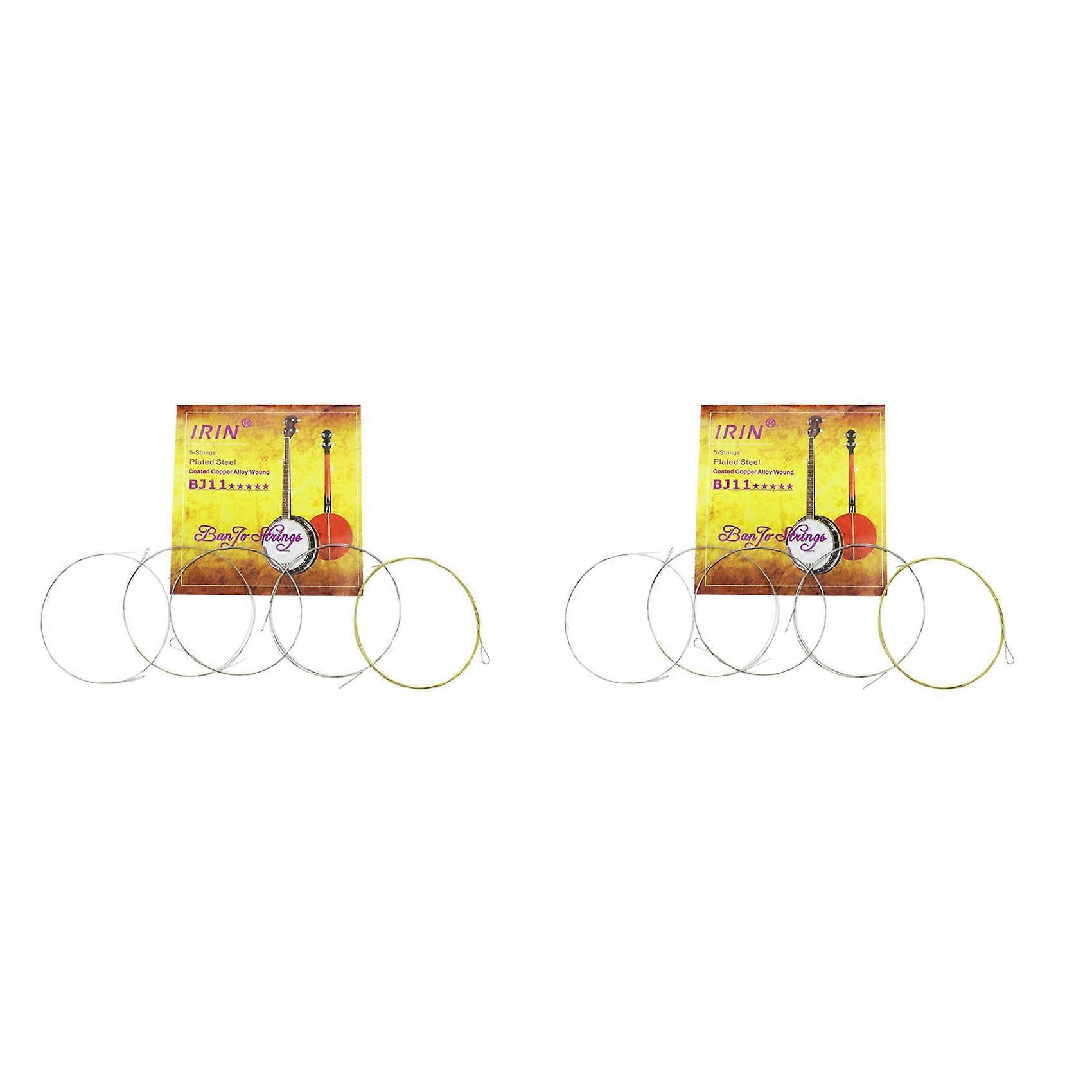 10Pcs BJ11 Banjo String Stainless Steel Coated Copper Alloy Wound (.009-.020)