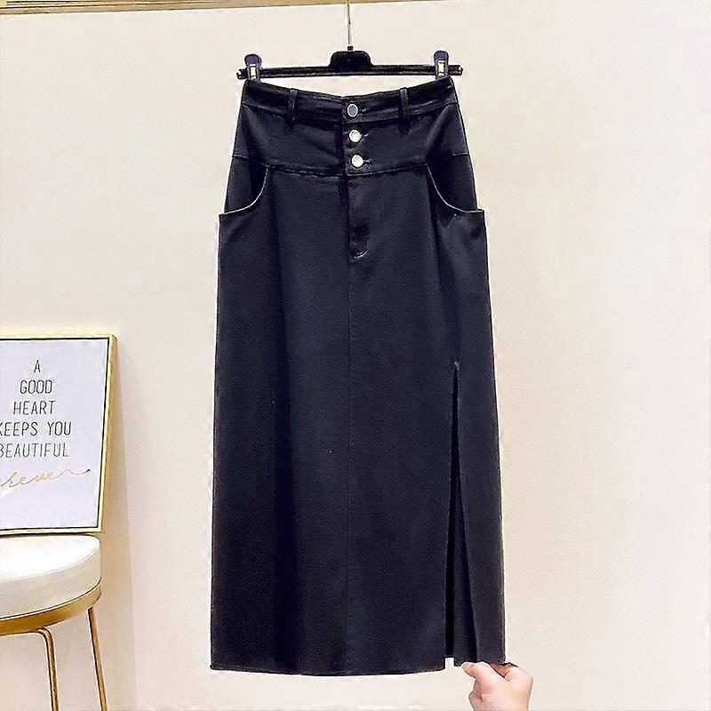 Spring Stretch Half-body Skirt Plus Size Women's Split Sexy Skirt