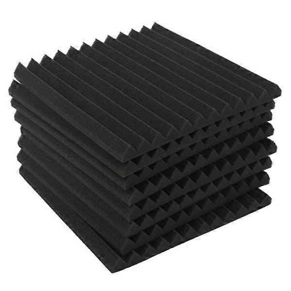 Acoustic wedge foam with tape 8 sound insulation panels, soundproof sponge