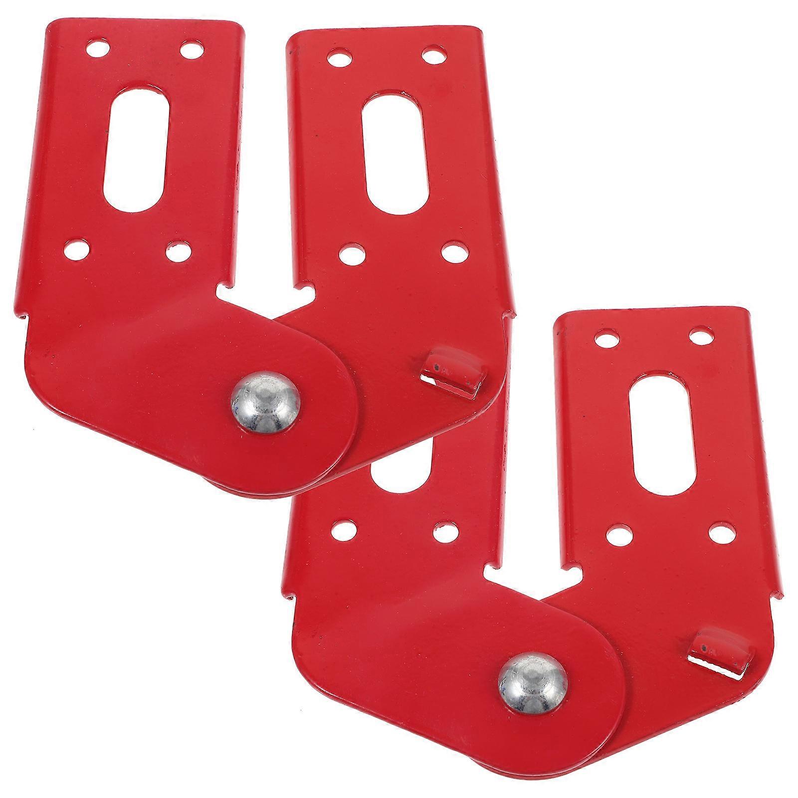 Foldable Ladder Hinges Attic Ladder Hinge For Handymen Commercial Use Red 14.50X13.70X1.50CM Repair 2Pack