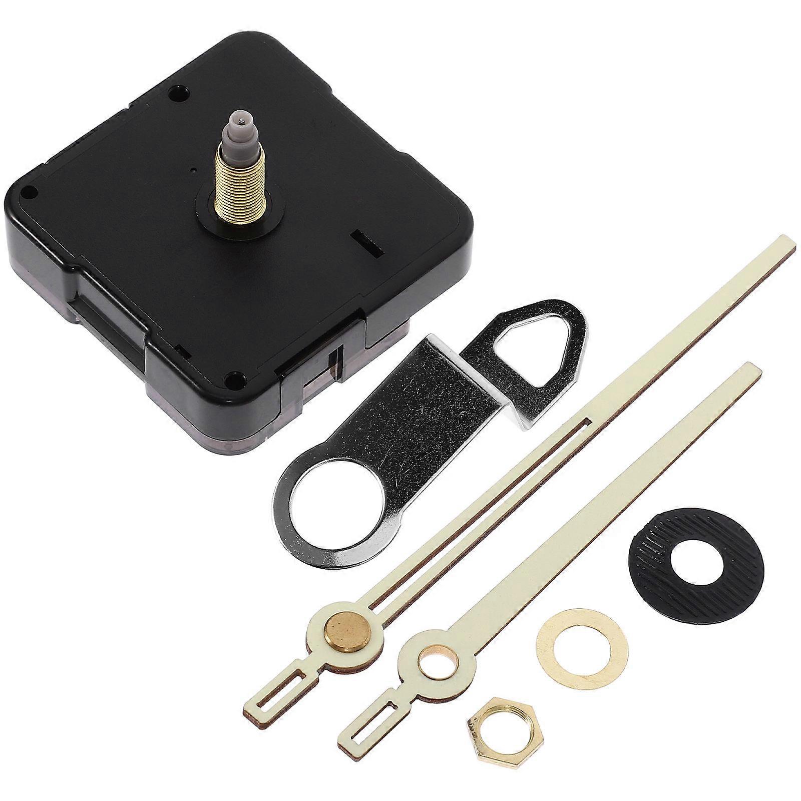 Movement Mechanism Kit Diy Projects Clock Maintenance Simple Design Plastic 12.6X1.1CM Black 1 Set