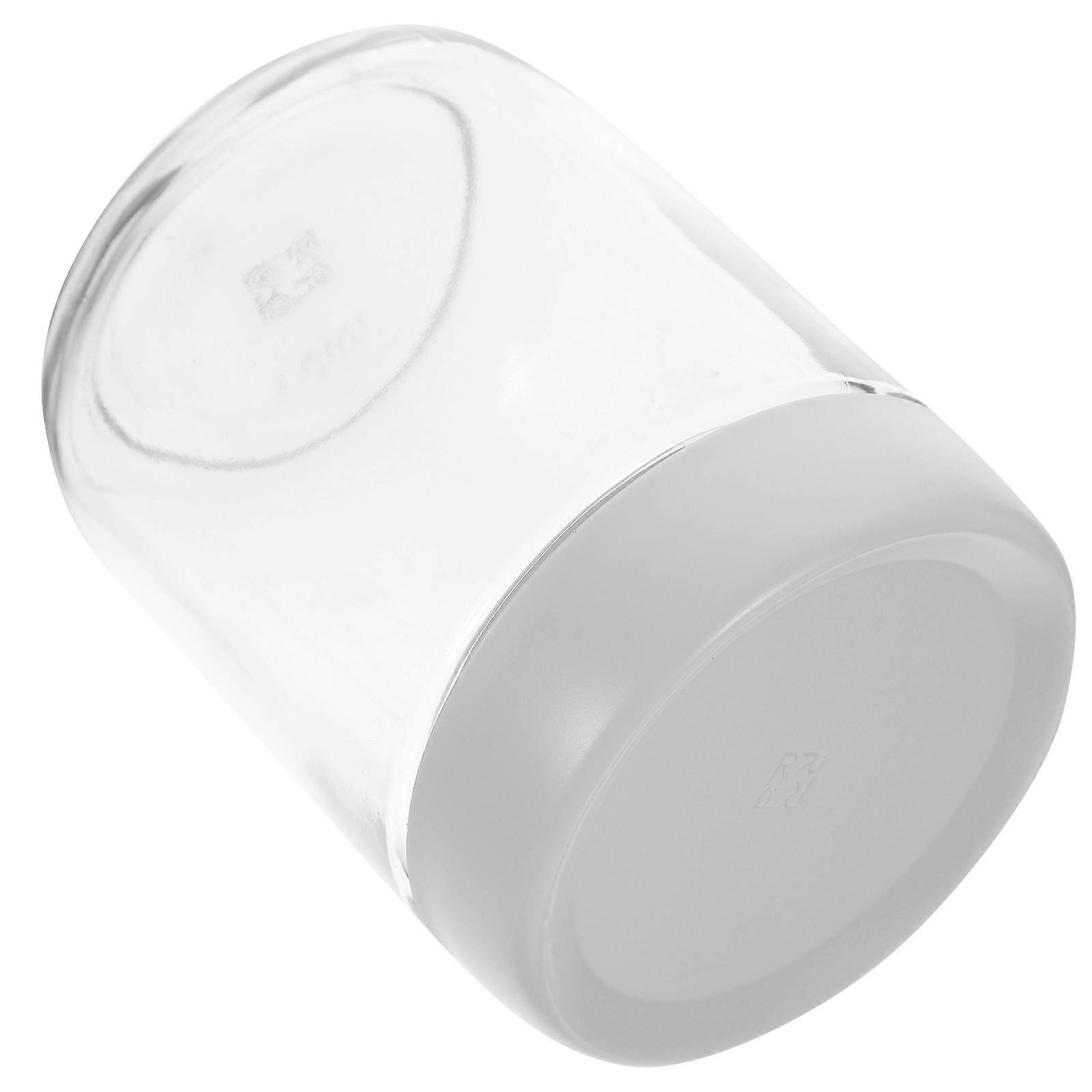 Multigrain Jars for Storage Use in Kitchen Made of Glass with Good Sealing Beige Color
