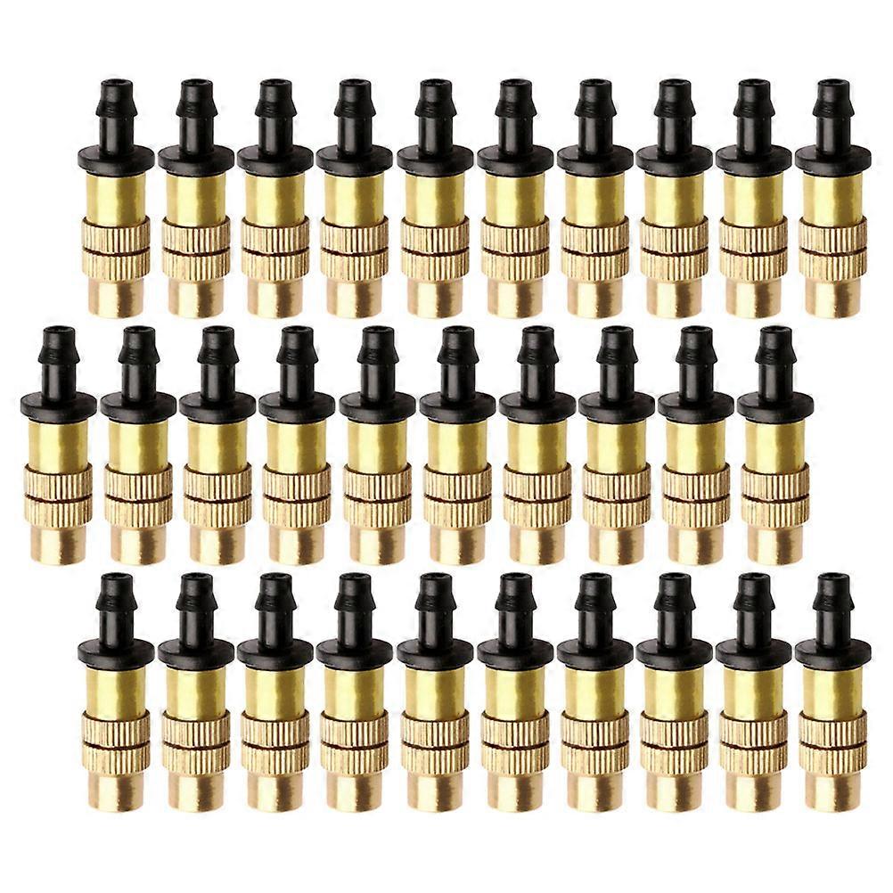 Copper Irrigation Nozzle for Watering with Adjustable Spray Pattern for Garden and Greenhouse 50 Pieces