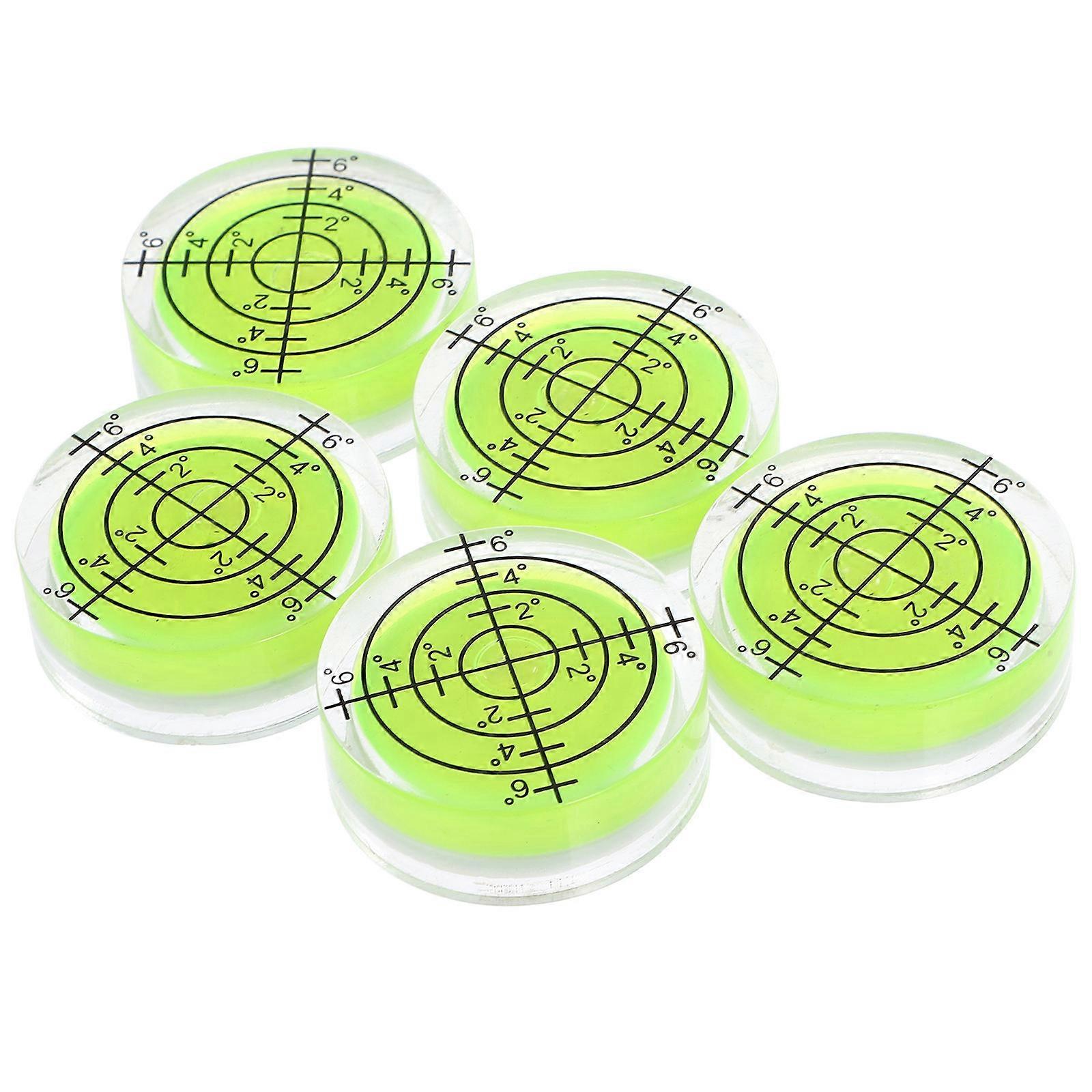 Small Bubble Level Circular Mini Leveler Accurate Leveling Professional Use 5Pcs