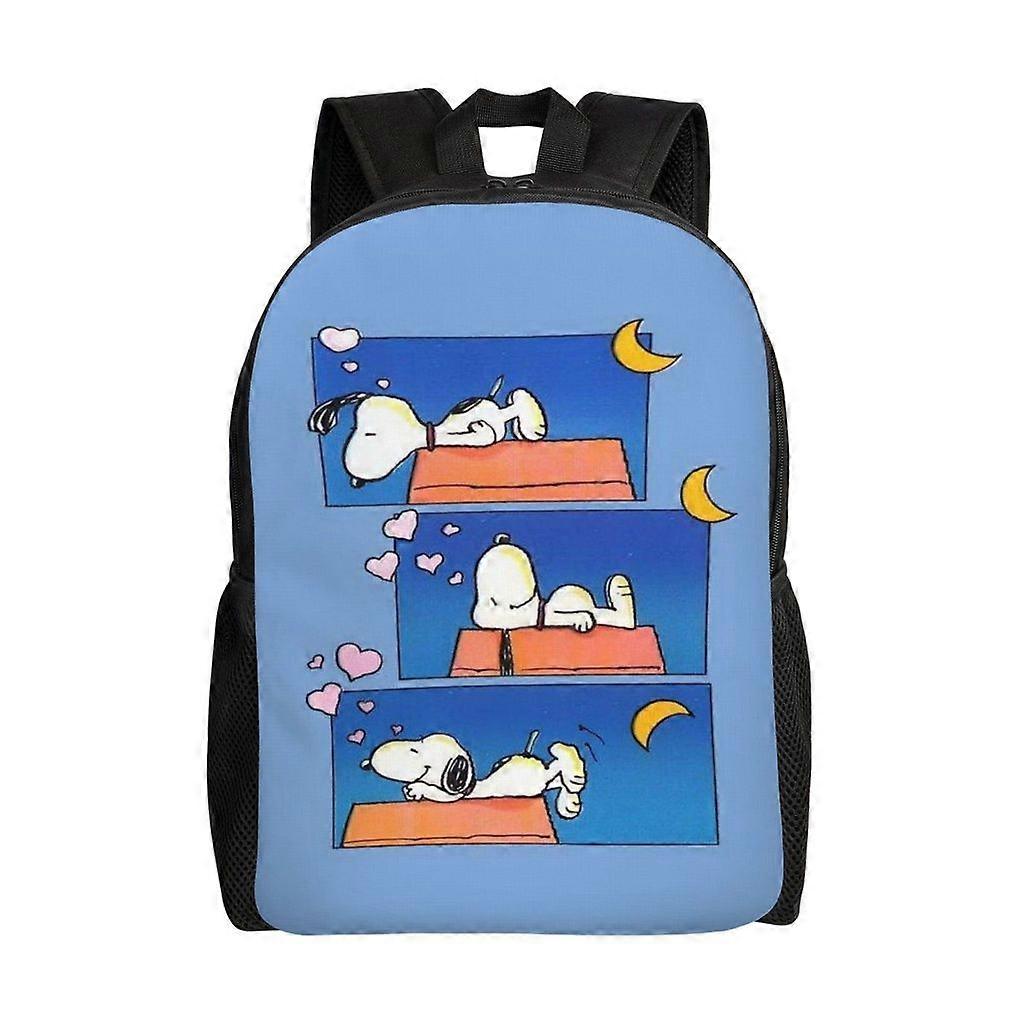 Rucsac Snoopy Geanta Școlară Adolescent Geantă Rucsac Notebook Canvas Notebook Geantă Unisex-hjka1901