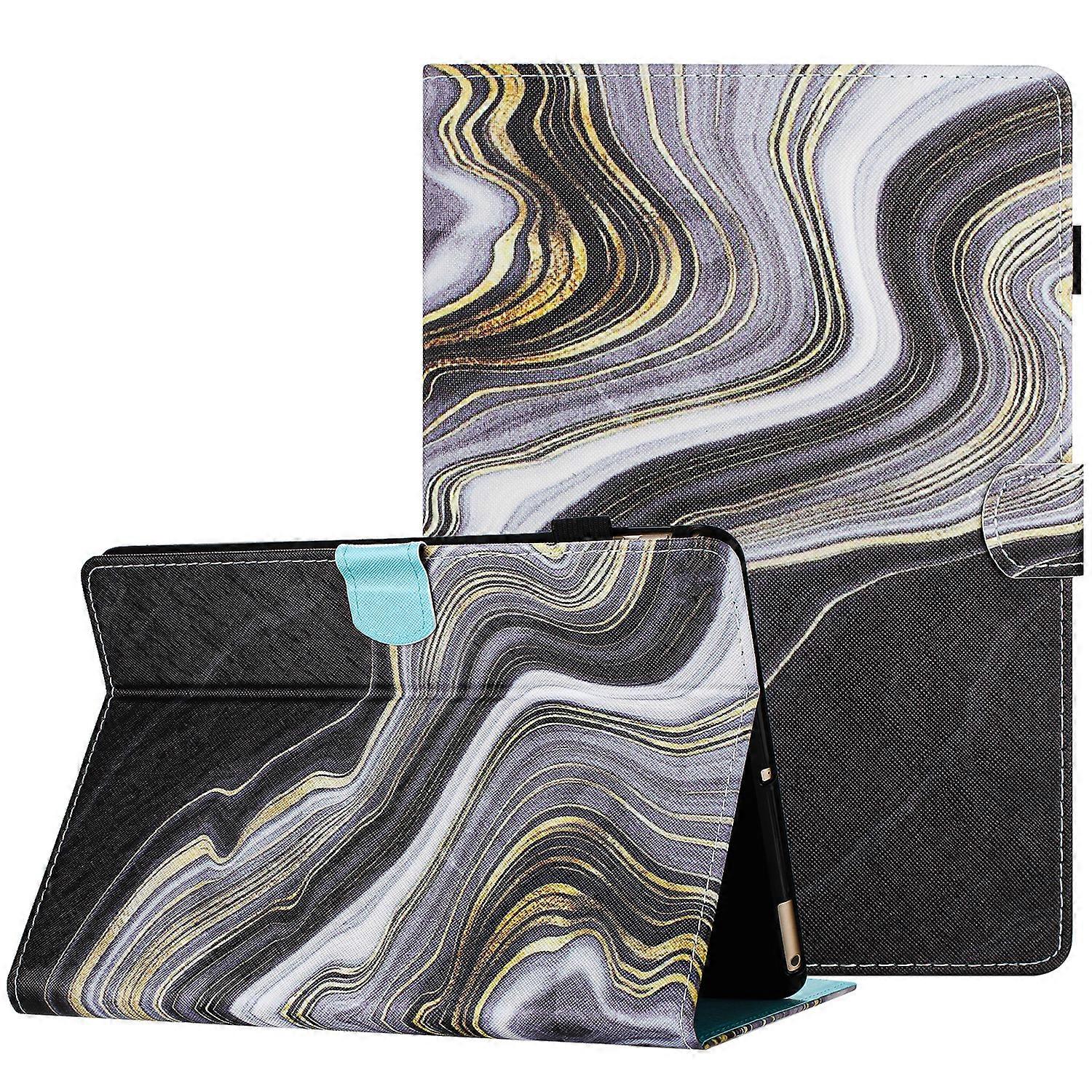 TKdaddy Για Amazon Kindle Paperwhite (2015) 2 (2015) 3 (2015) 4 (2018) Θήκη PU Δερμάτινο Smart Tablet Cover- Μαύρο + Χρυσό Μάρμαρο