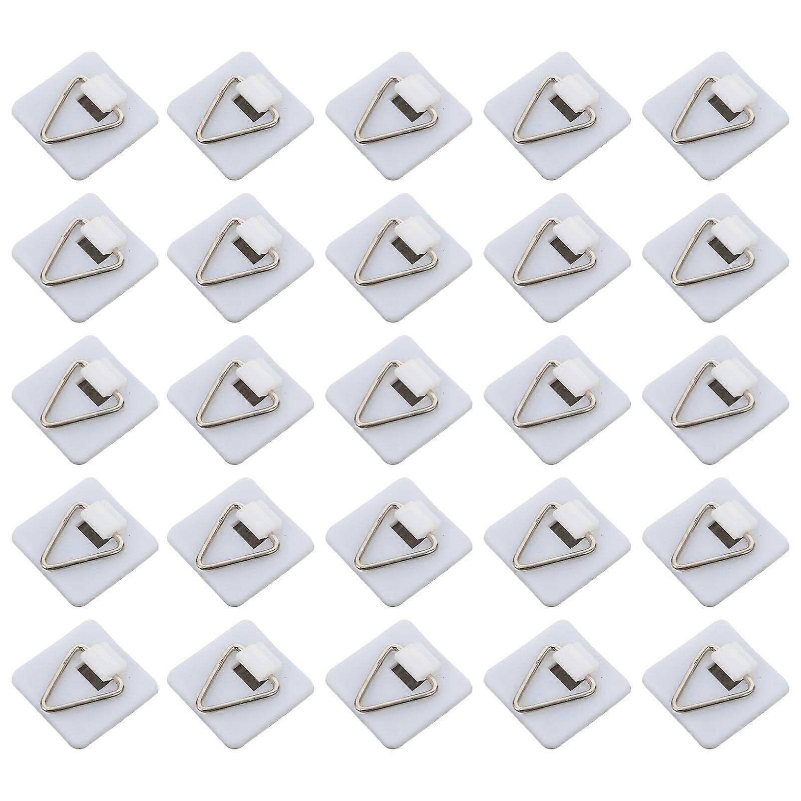 Wallmounted Photo Hooks for Home Use Sturdy and with Strong Loadbearing Capacity 50pcs White