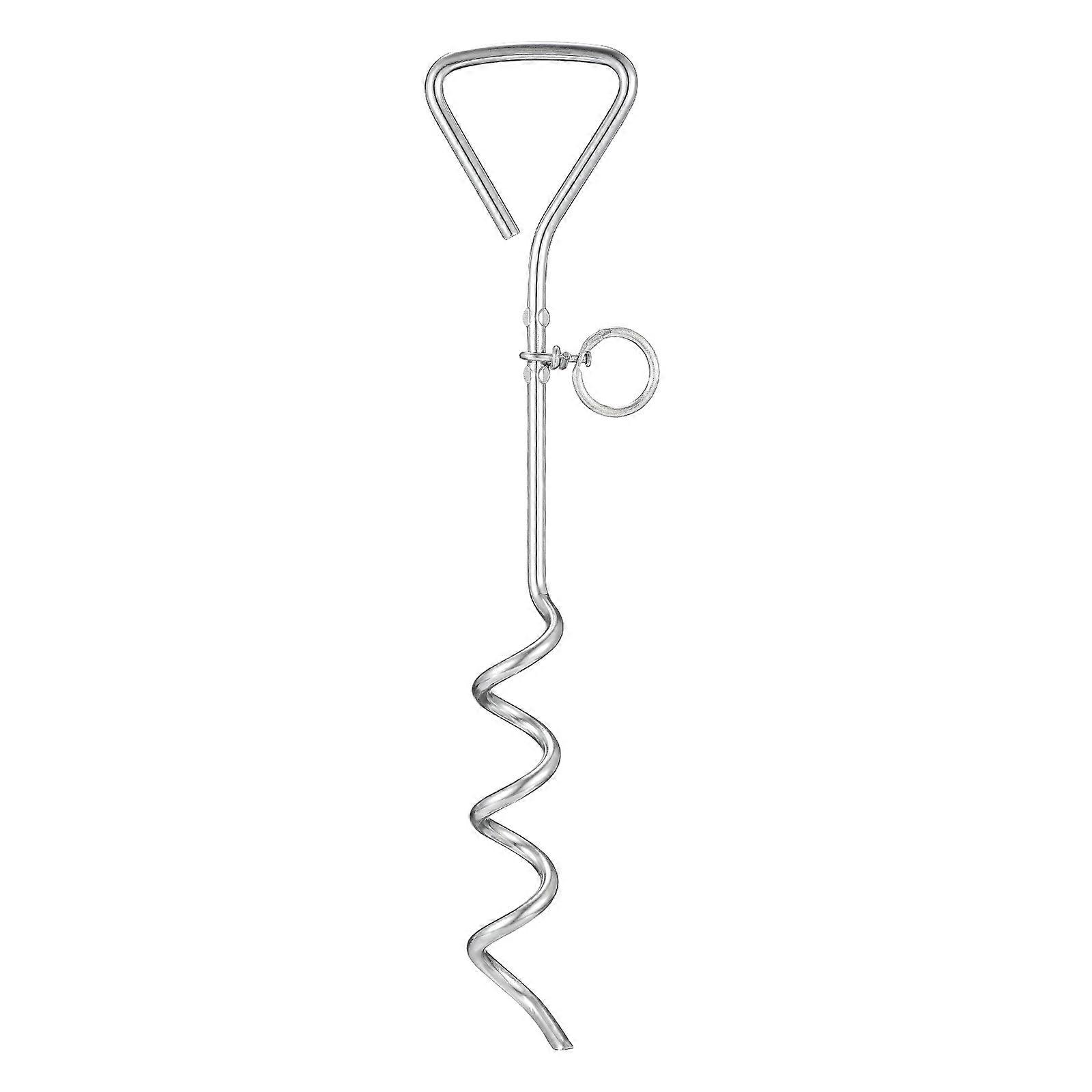 Multi-Color Leash Anchor Stake Great For Outdoor Use With Strong Swivel Link 1Pack