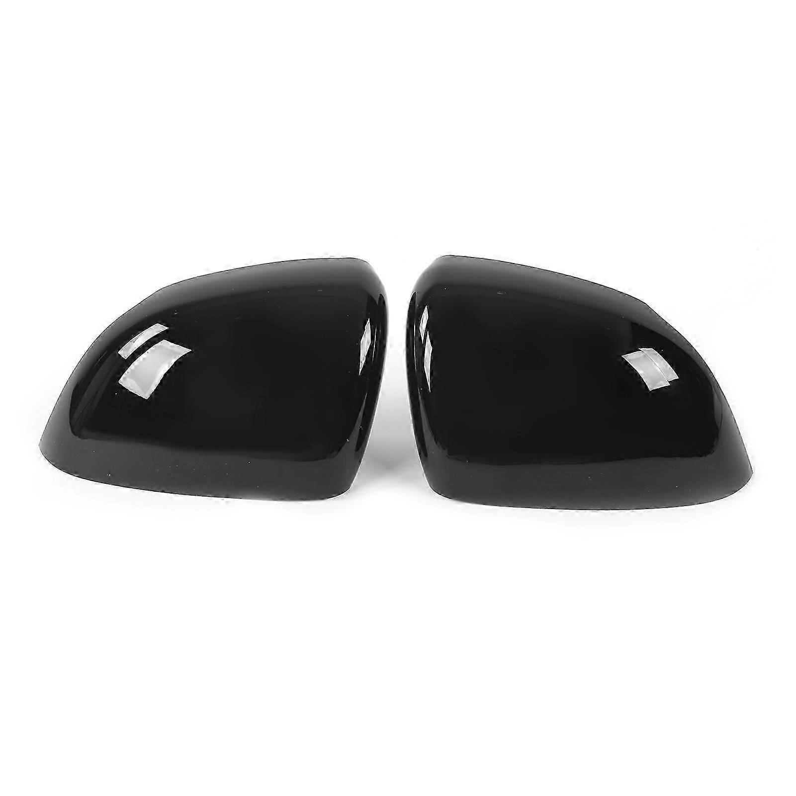 2pcs Side Rearview Mirror Cover ABS Black Trim Cap Replacement for Suitable Brand CLA C118 2020+