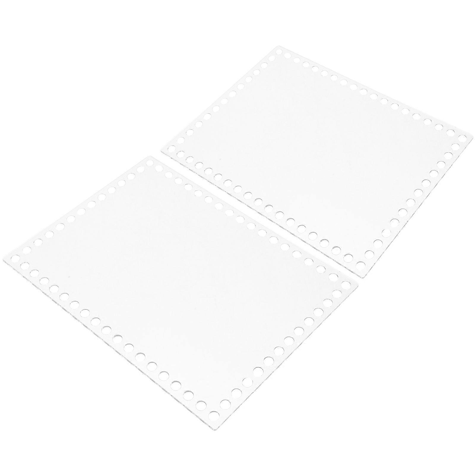 2 قطعة لوحات النسيج الاكريليك DIY الملحقات الحرفية للمنزل والمدرسة (20x15 سم)