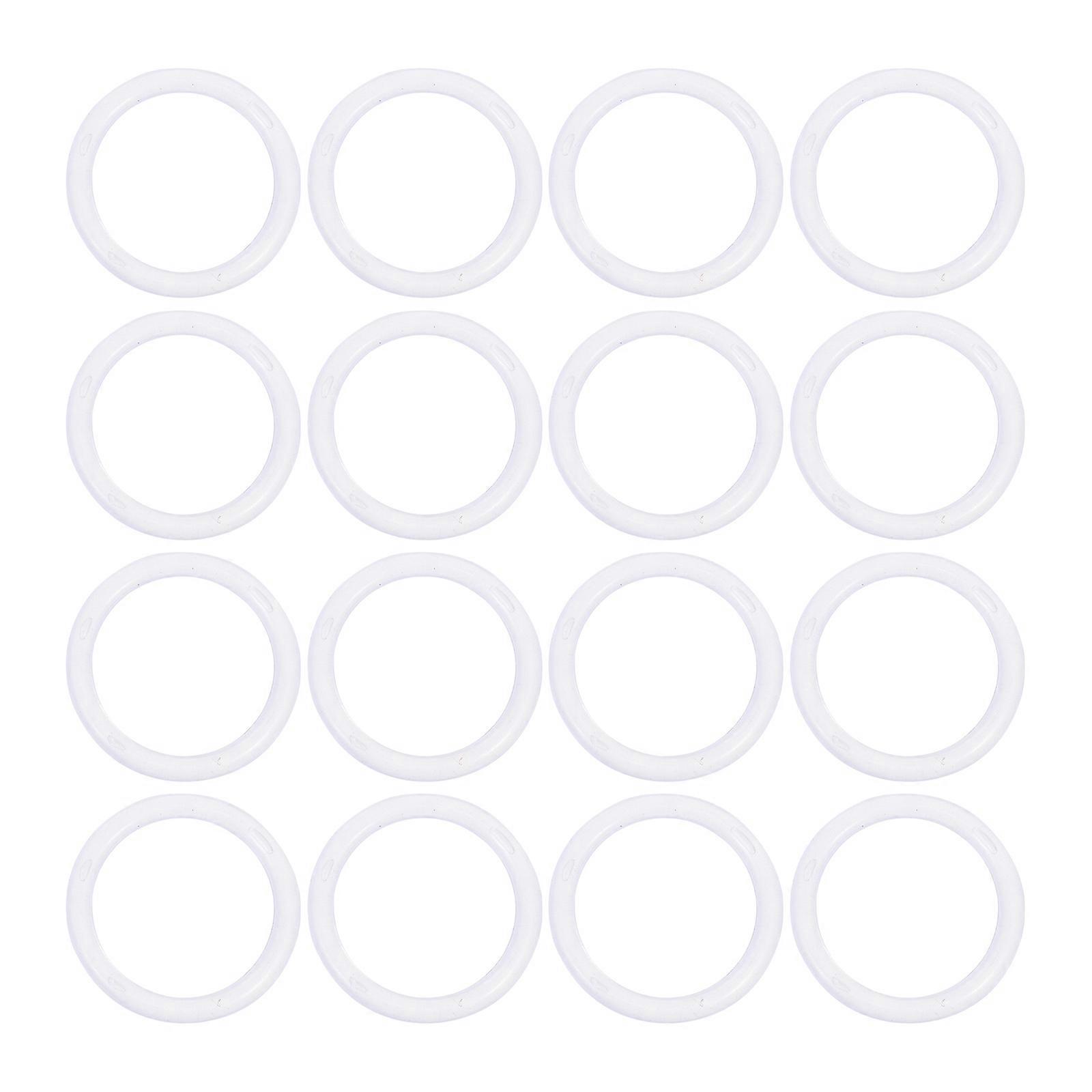 Plastic Round Handles for DIY Handbags and Purses Transparent 20pcs Perfect for Craft Projects