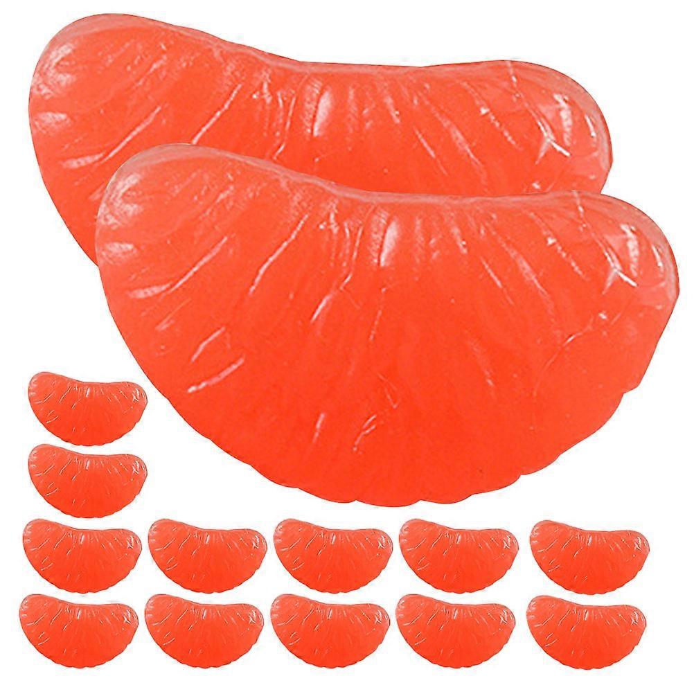 Artificial Orange Slices Set 32Pcs Charms Ideal For Home Decoration Projects Featuring Sturdy Fine Materials