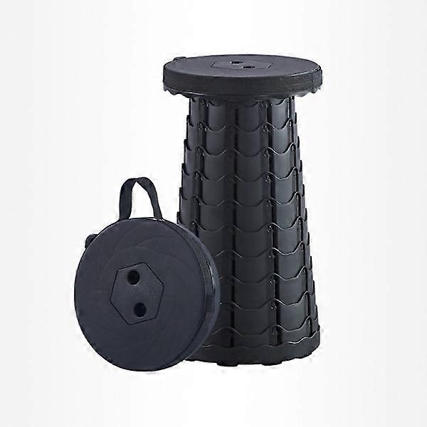 1 pc black portable folding stool, folding stool, camping stool