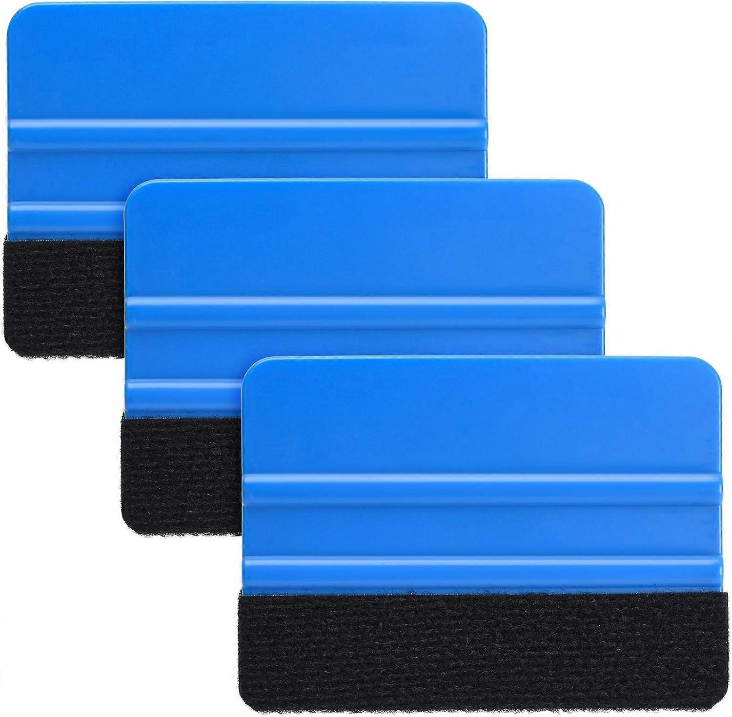 (Pack of 3) Durable Felt Edge Vinyl Scraper Tool