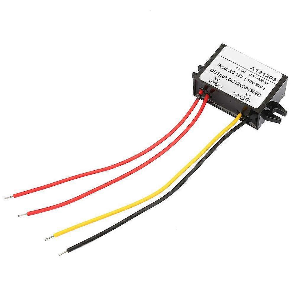 AC 10-28V to DC 12V Step-Down Converter Power Supply Module 3A Output, AC-DC Voltage Regulator for Electronics