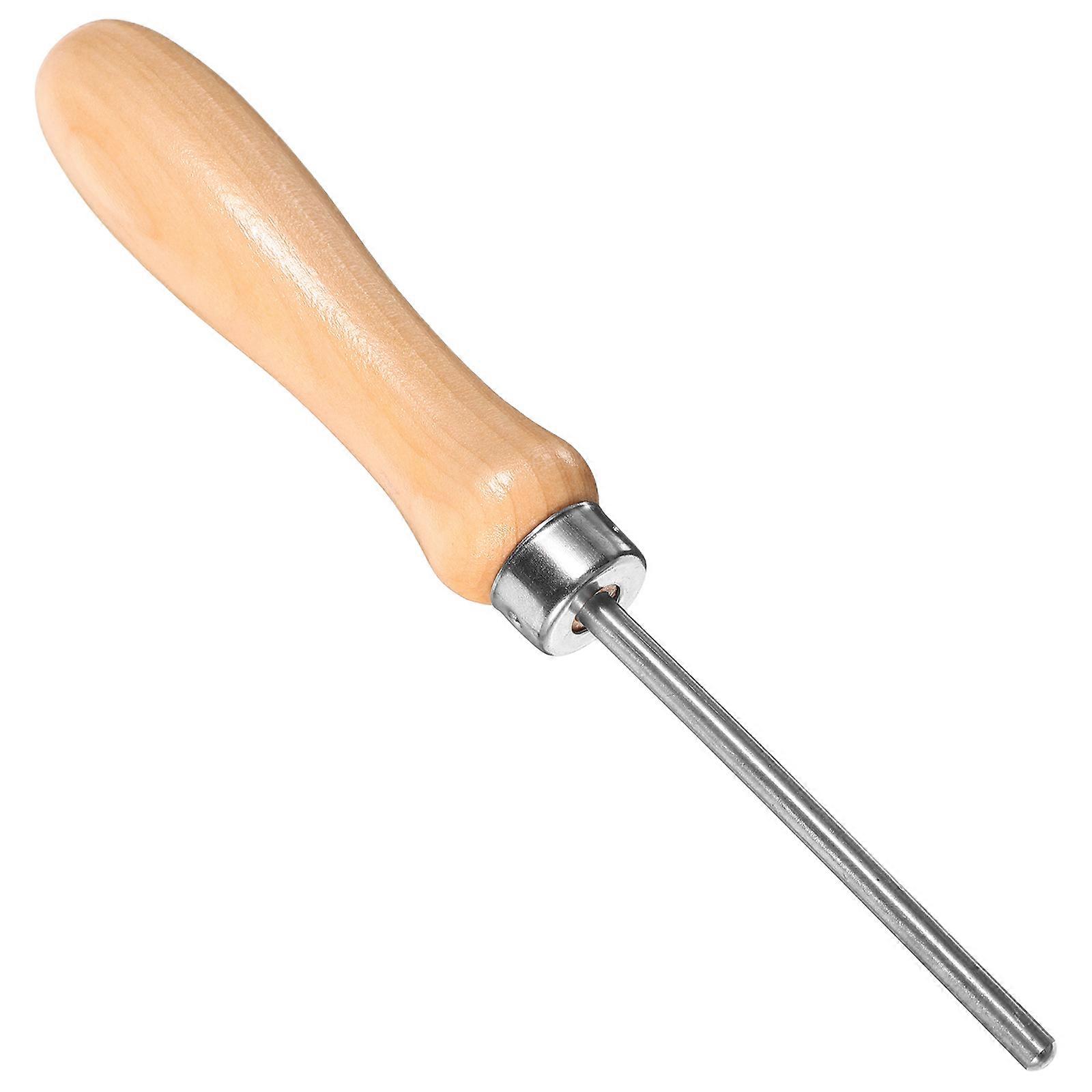 Racket Stringing Awl with Wooden Handle – Portable and User Friendly String Maintenance Tool for Badminton, Tennis, and Squash Rackets