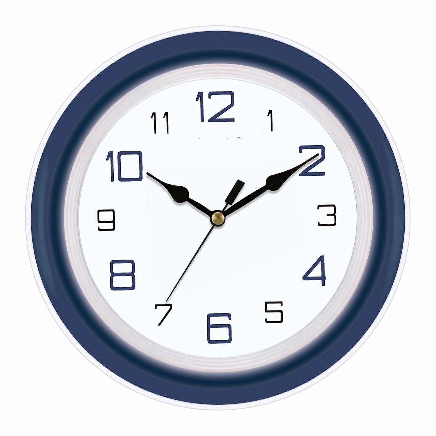 Quartz Glass Abstract Blue Analog Office Clock (214x44x215 Mm)