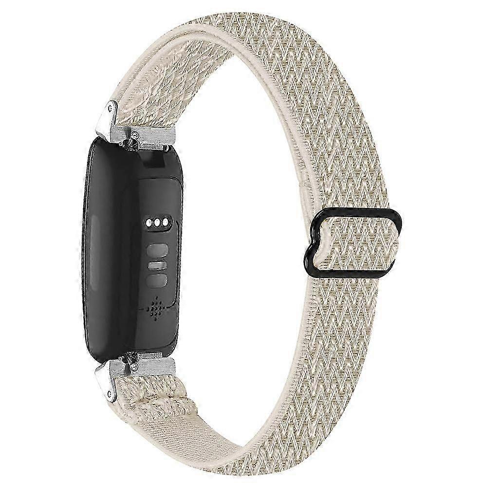 For Fitbit Inspire 3 Wave Shape Woven Nylon Smart Watch Band Replacement Wrist Strap