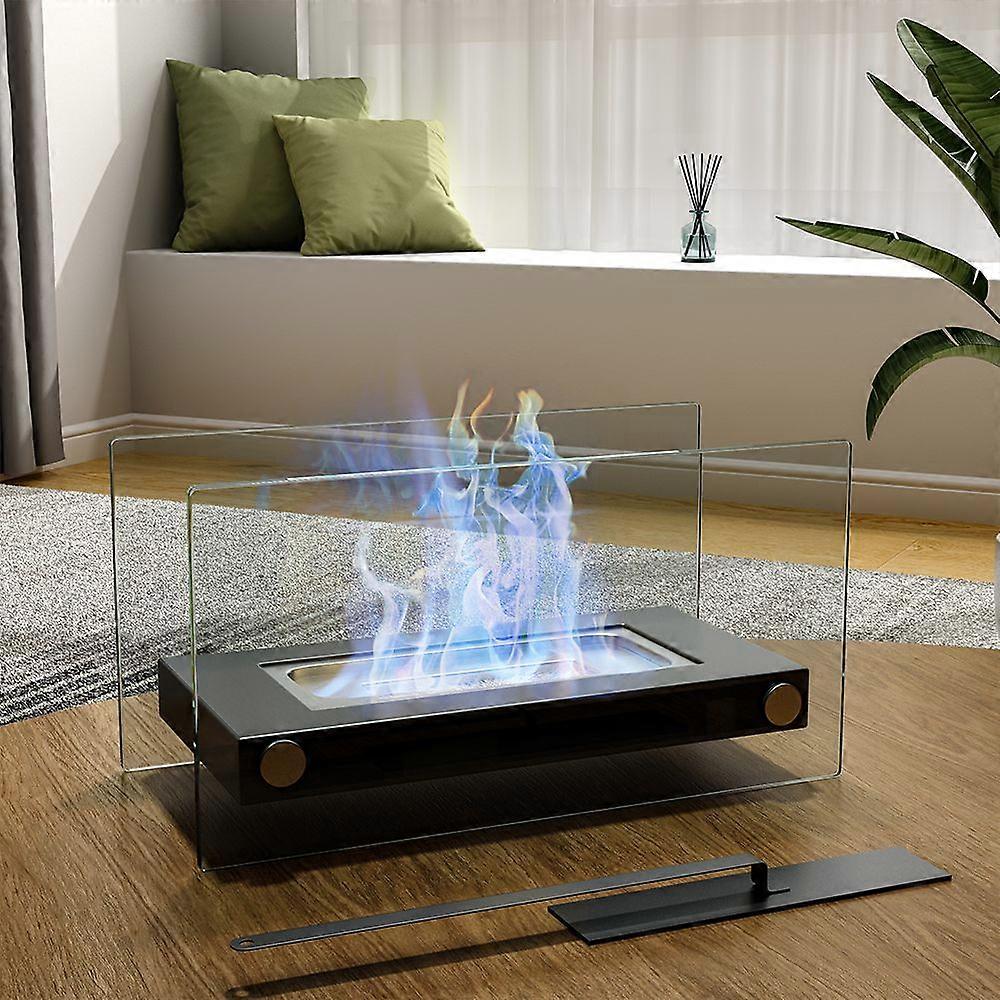 Portable Bio Ethanol Tabletop Fireplace with Flame Guard