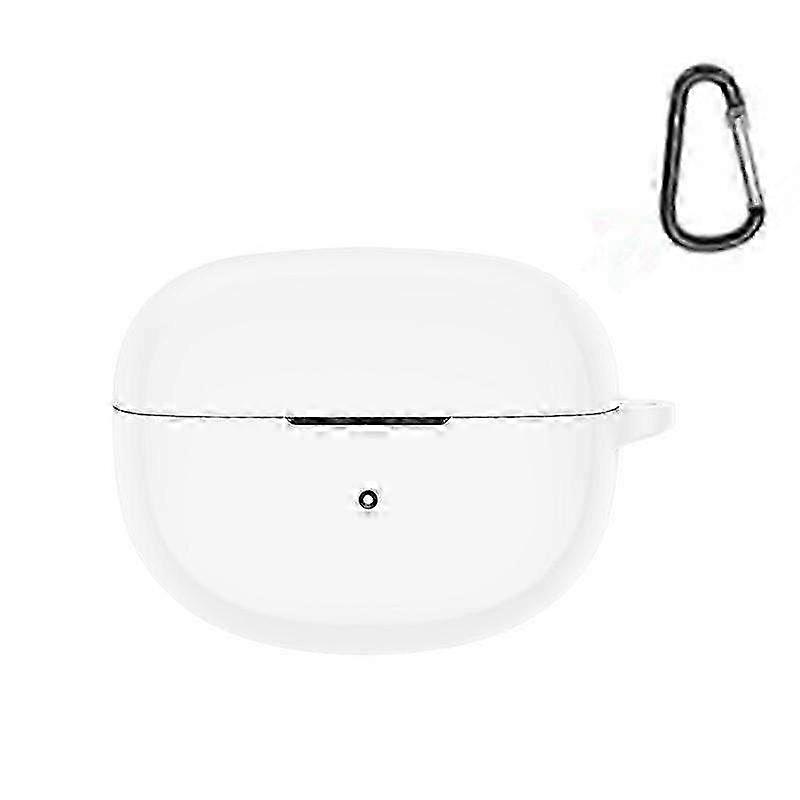 Ultra Open Silicone Earbud Cover Compatible with Bose - White with Carrying Buckle for Secure Storage and Protection