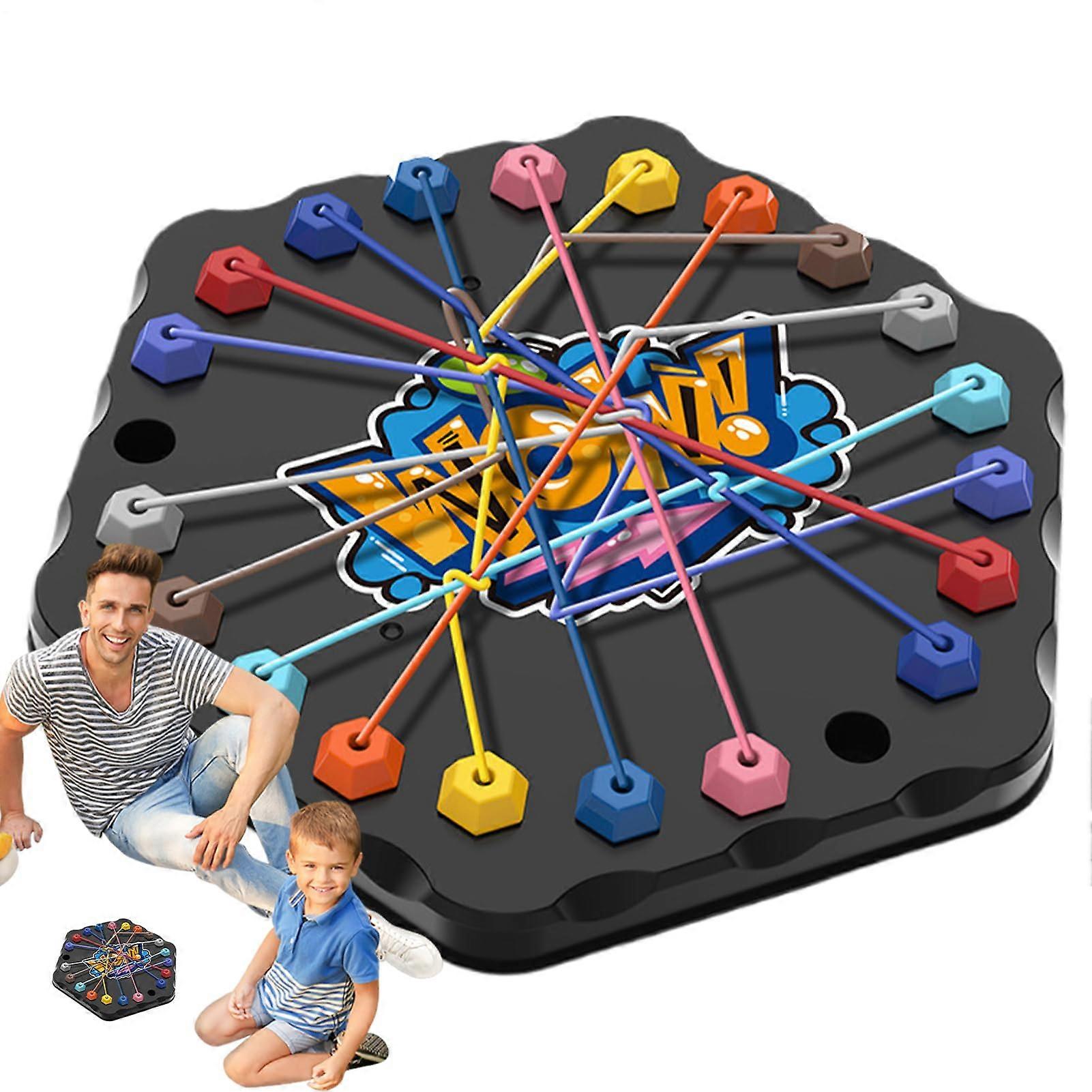 Twisted Rope Puzzle Game Rope Untangle Challenge Travel Friendly Ages 3 And Up Lacing And Untangling Toy
