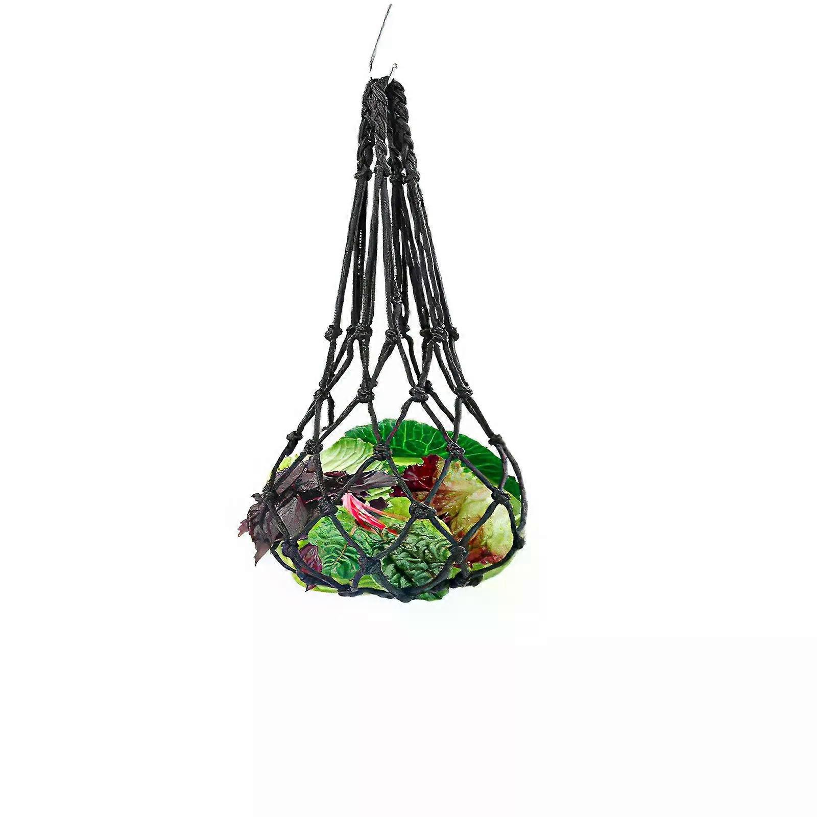 Vegetable Feeding Net High Efficiency Chicken Fruit Feeder Polyester Net Feeder Ziplock Bag Fruit Basket With Hook