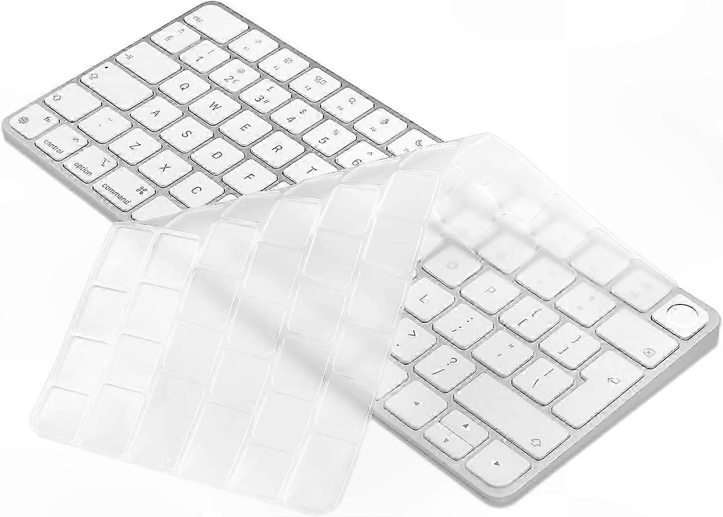 TPU Protective Film for 24-inch iMac Keyboard with Touch ID and Lock Key, Compatible with M3 M1 Chip Models A2449 A2450