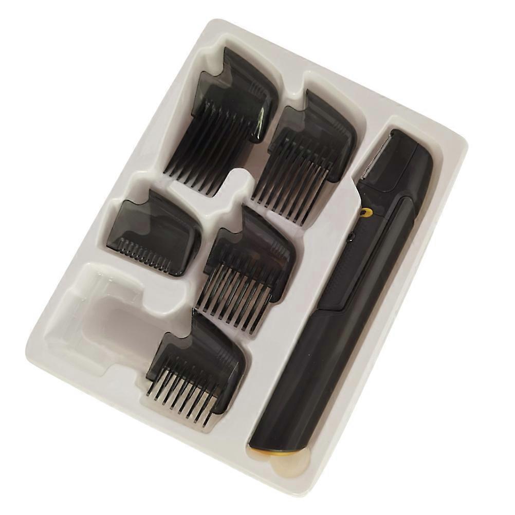 Hair Clippers for Men with 5 Limit Combs Adjustable Length ABS Black Ergonomic Design for Home Use