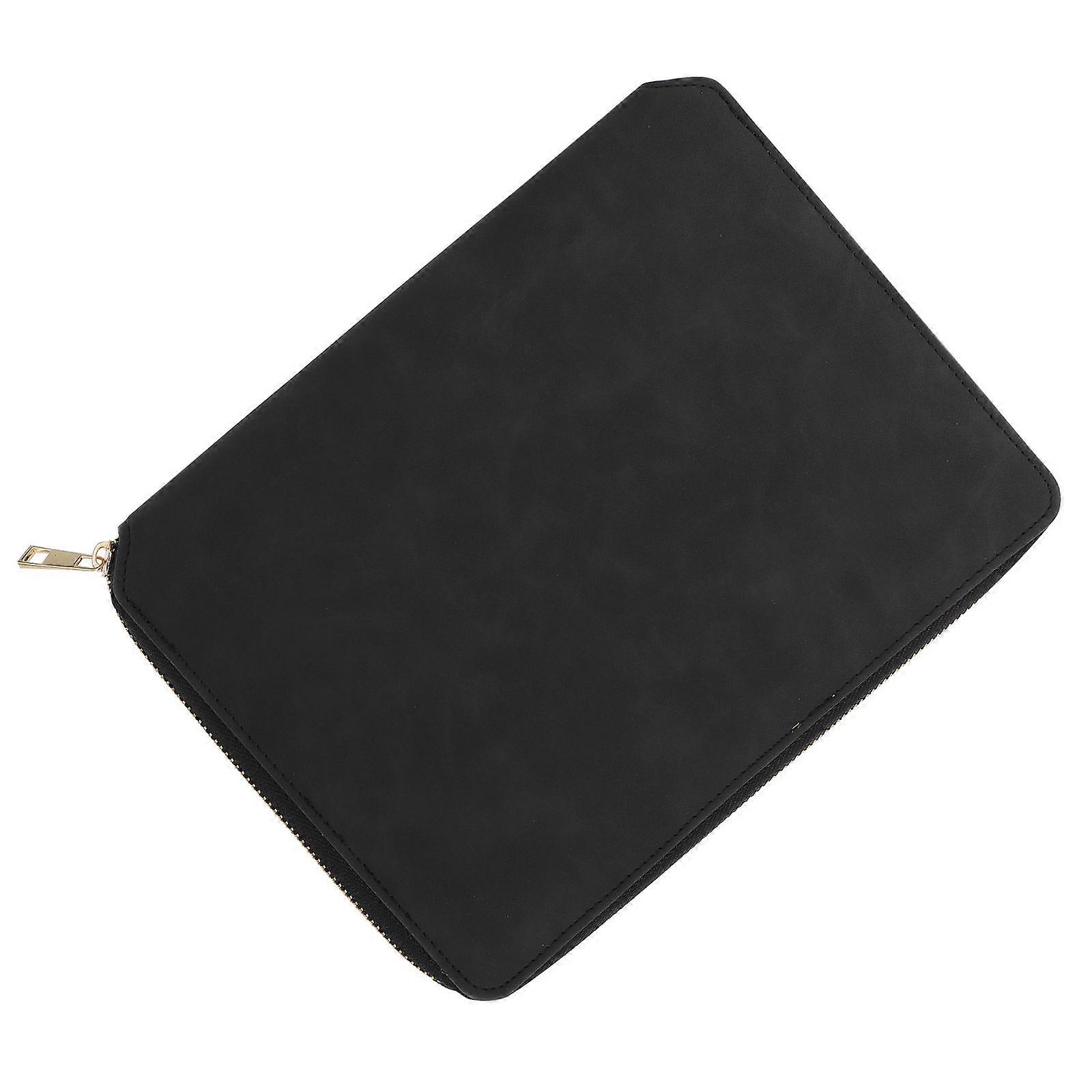 Business Combination Notebook with A5 Size Black Color for Office Use