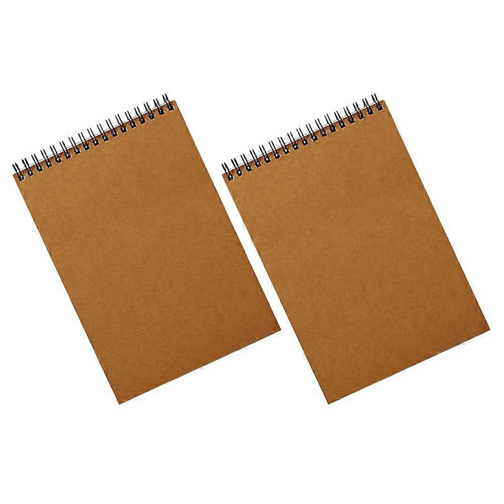 Brown Sketch Book for Drawing with Paper Material Safe Durable Fashion Simple Easy to Carry A5 Size
