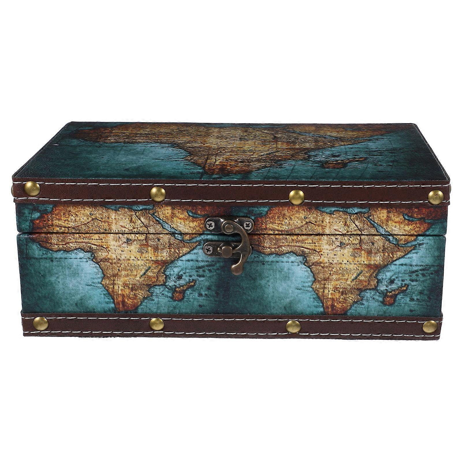 住宅所有者のためのジュエリー宝箱23.70X16.80X9.10CMレトロシェイプファインクラフツマンシップドキュメントストレージ1パック