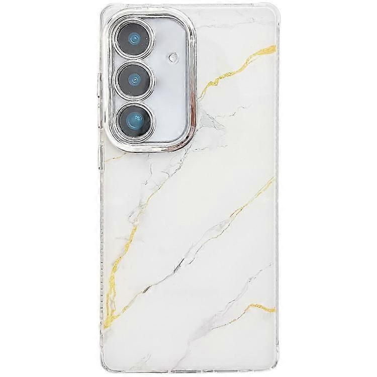 For Samsung Galaxy S24+ 5G Electroplated Marble Texture Phone Case