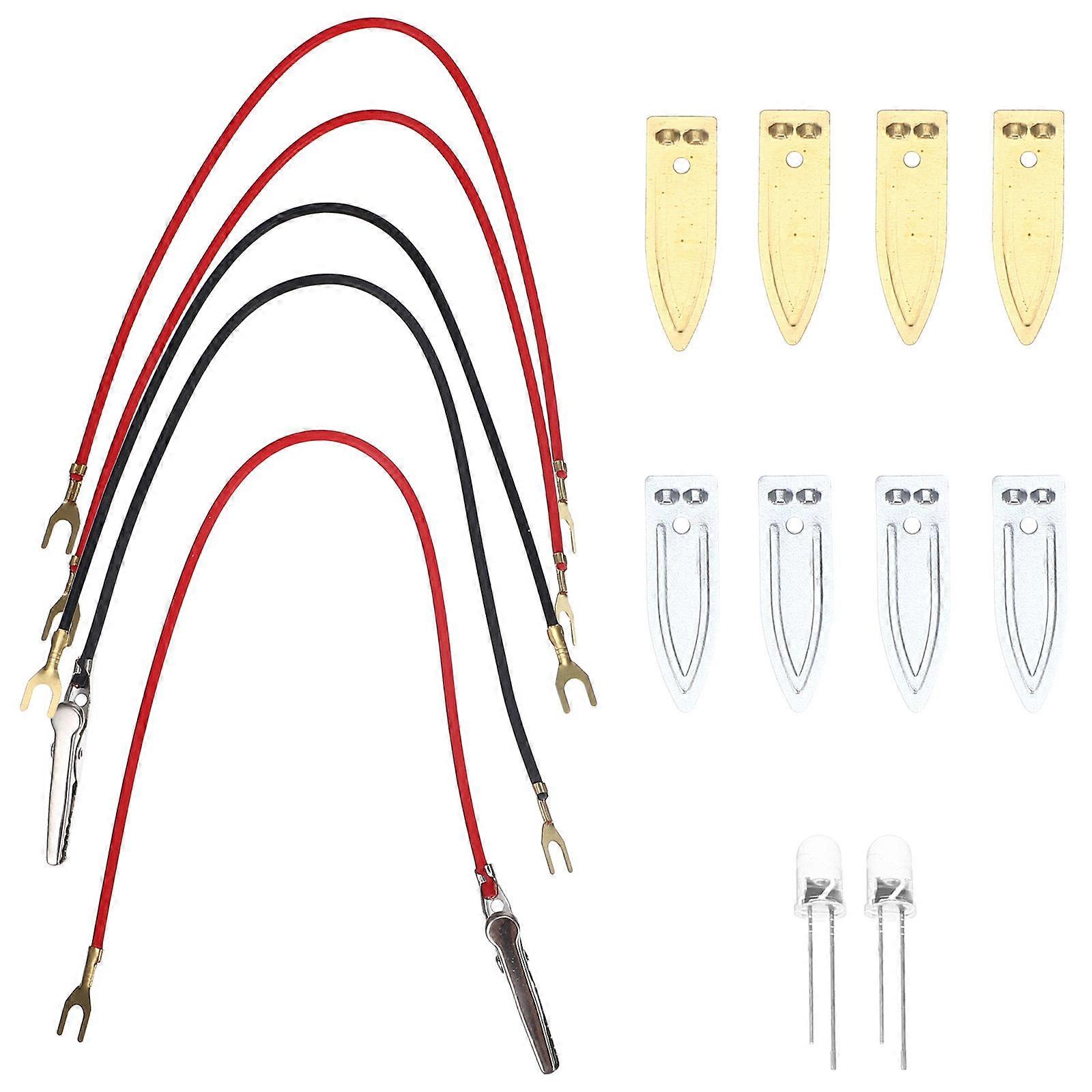 1 Set Fruit Battery Science Experiment Kit for DIY Orange Potato Lemon Projects School Learning Home Fun Engaging Physics Activity