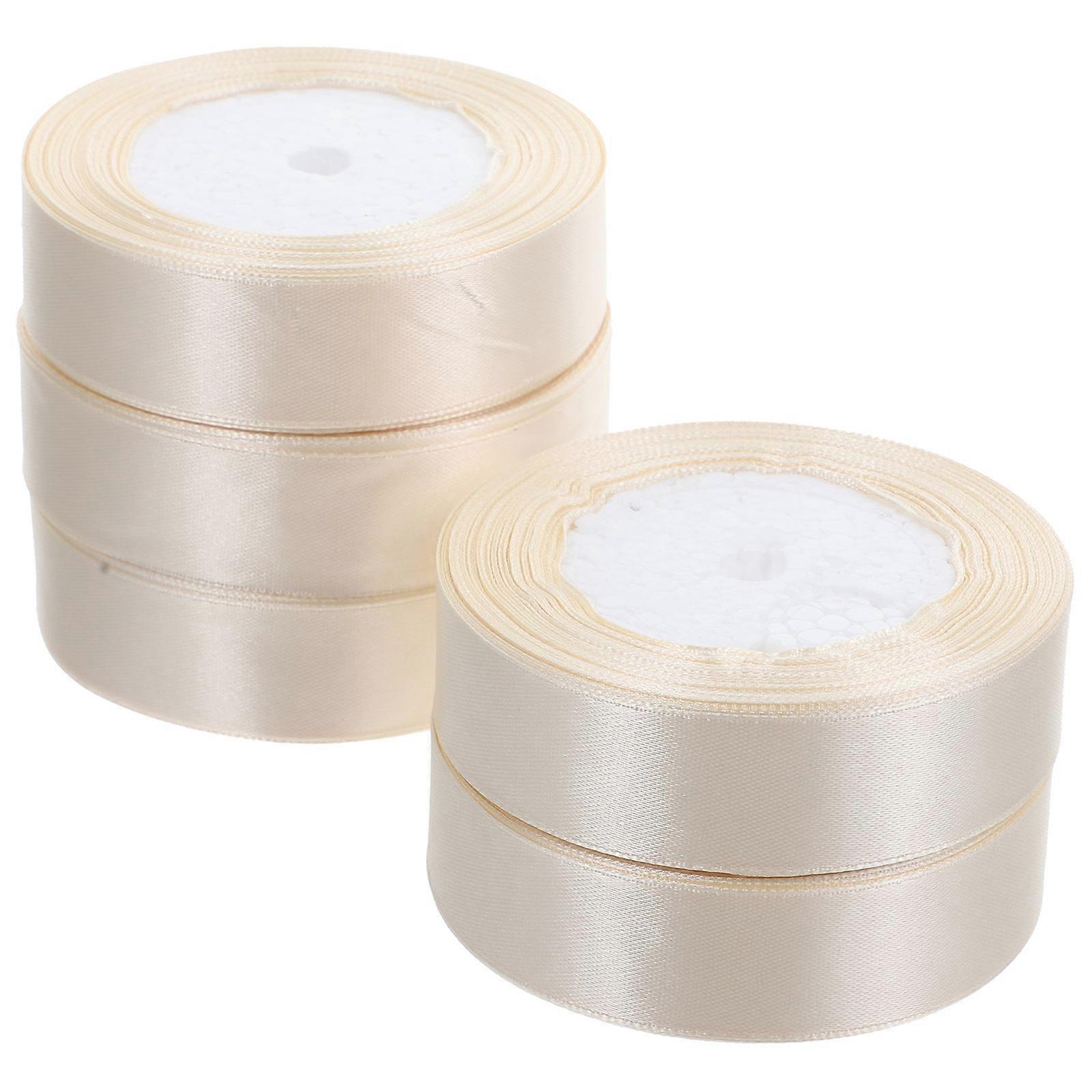 Craft Packaging Ribbon Beige Polyester with Versatile DIY Use for Party Gift Ribbon