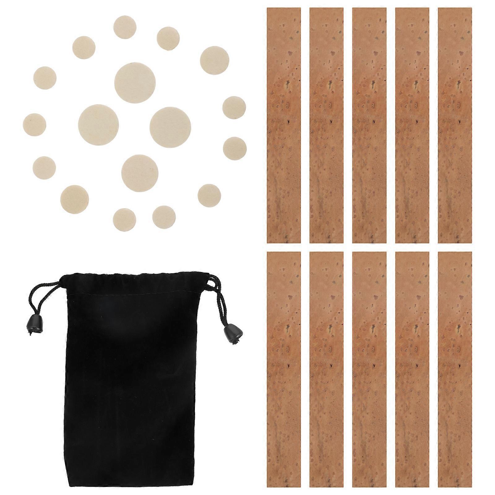 Clarinet Repair Kit with Flexible Neck Cork, Replacement Pads, Noise Reduction Sealing, Abrasion Resistant Includes Storage Bag
