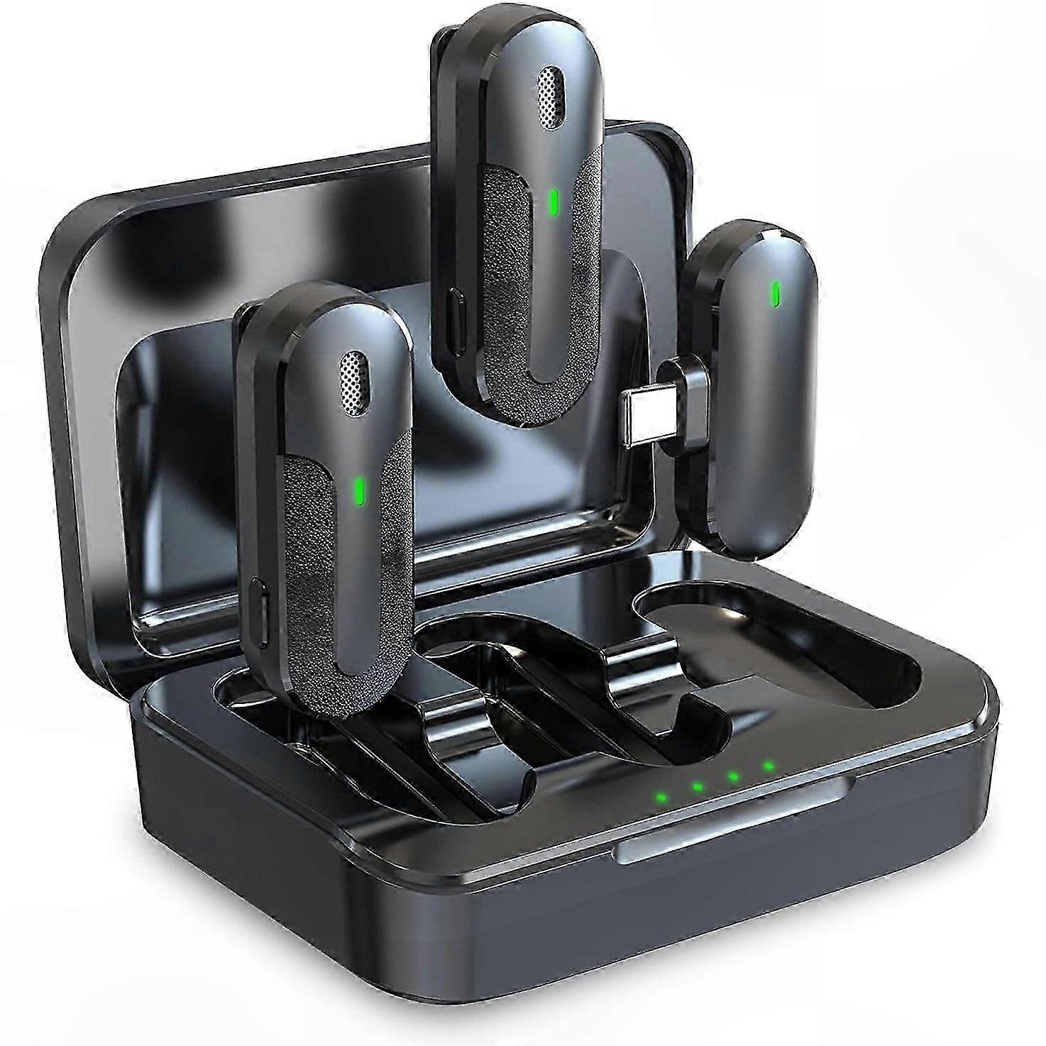 Portable Mini Microphone with Charging Case for Clear Audio Capture Anywhere